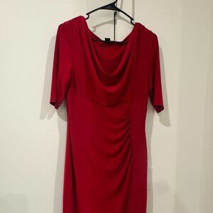 Red Ralph Lauren  Cowl Dress